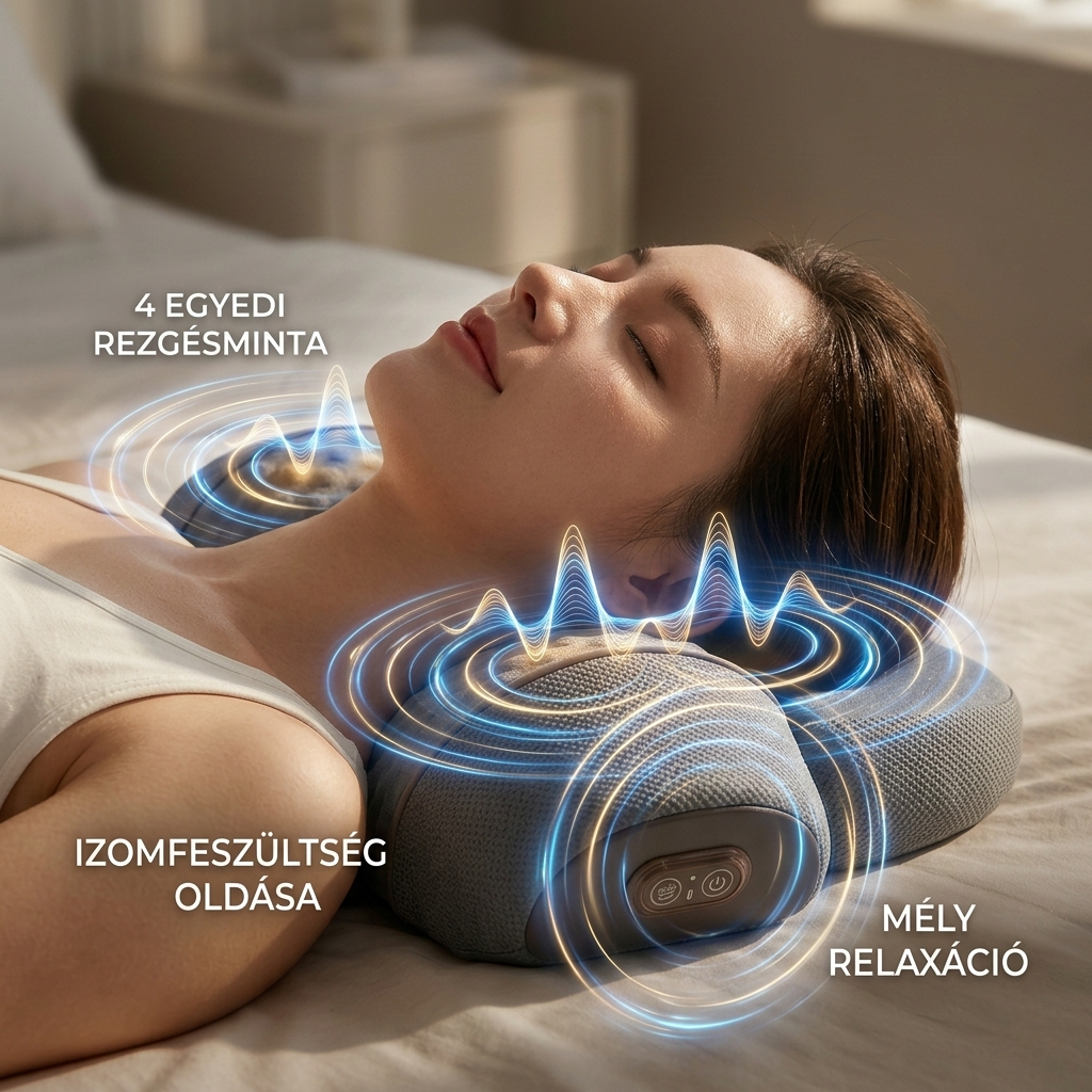 Luvilax Thera Pro™ – 3 az 1-ben Intelligens Nyakmasszírozó és Dekompressziós Párna